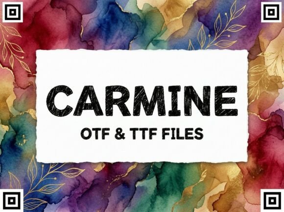 Carmine: A Display Font for Bold Visual Statements