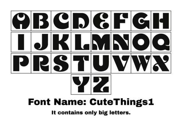 Discovering CuteThings1: A Retro Display Typeface with Modern Impact