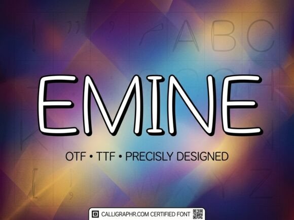 Emine: A Decorative Display Font for Bold Visual Statements
