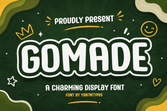 Gomade: A Display Font with Friendly, Bouncy Character