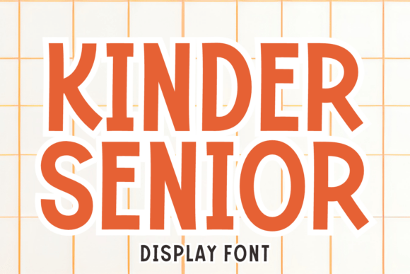 Kinder Senior: A Playful Blend of Vintage Charm and Modern Typography