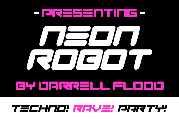 Neon Robot: A Futuristic Display Font for Bold Designs