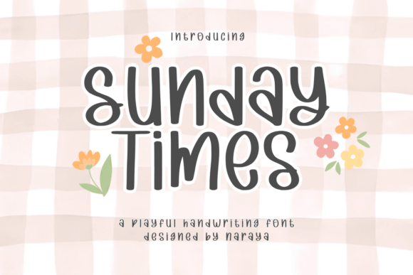 Sunday Times: The Playful Display Font for Creative Projects