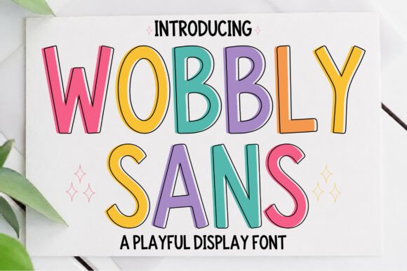 Wobbly Sans: A Playful Font for Vibrant Creations